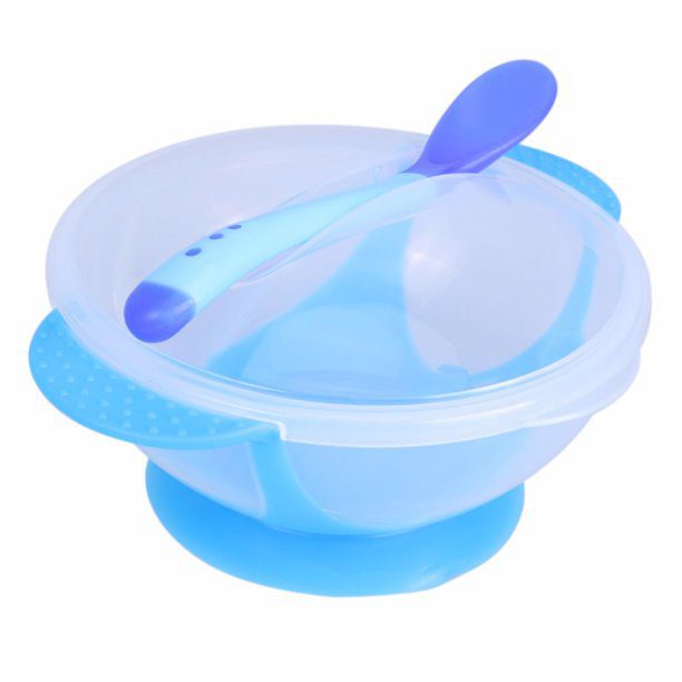Smart Feeding Bowl with Handles and Spoon for Baby 0.5 Litter