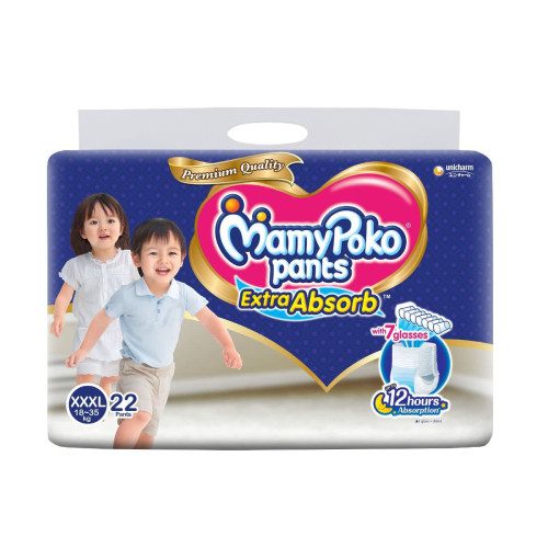 MamyPoko Pants System 3XL Size (18-35 KG) 22 Pices ( Indian )