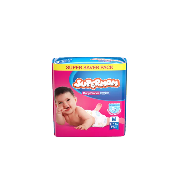 Supermom Baby Belt Diaper M (6-11 kg) 50 Pices