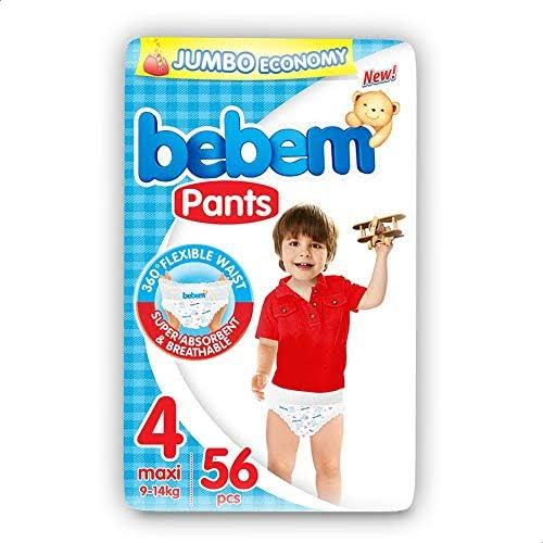 Bebem Baby Pant Diaper 4 Maxi (9-14kg) 56 Pcs ( Misor)