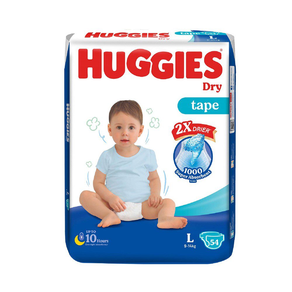 Huggies Dry Large Belt Diaper L ( 9-14Kg ) 50 Pices ( Malaysia )